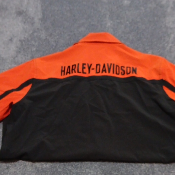Harley-Davidson Men's Black and Orange Casual Shirt - Picture 7 of 7